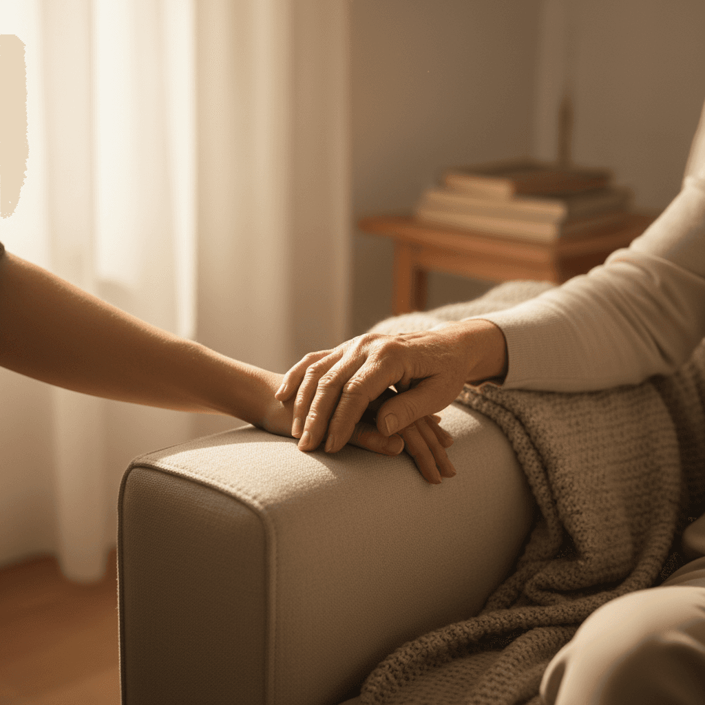 Caregiver and resident moment