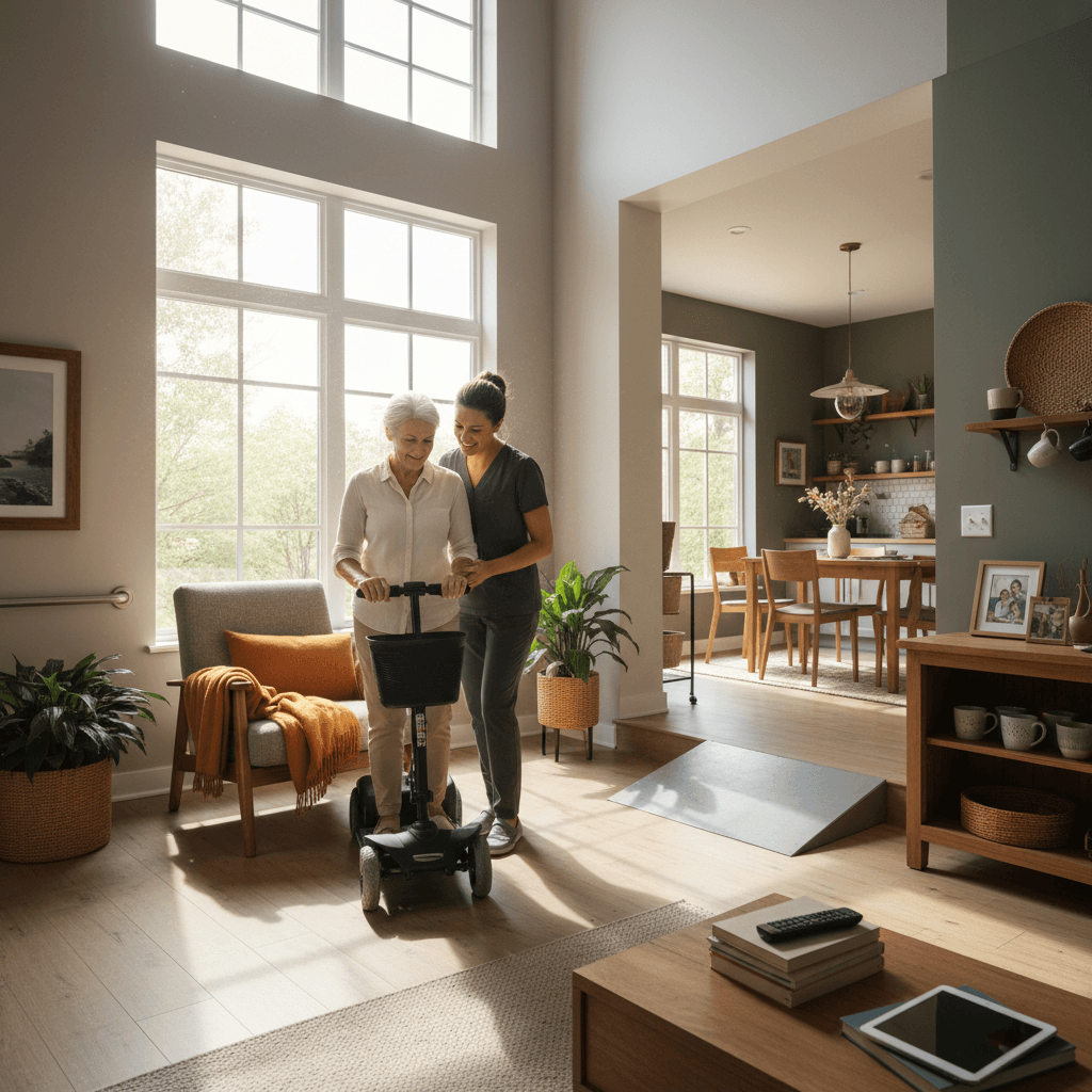 Dignified daily care in a home environment