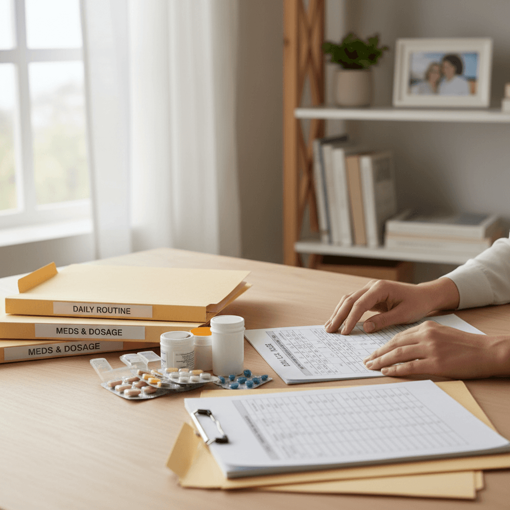 Professional care documentation